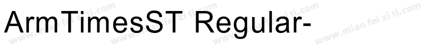 ArmTimesST Regular字体转换